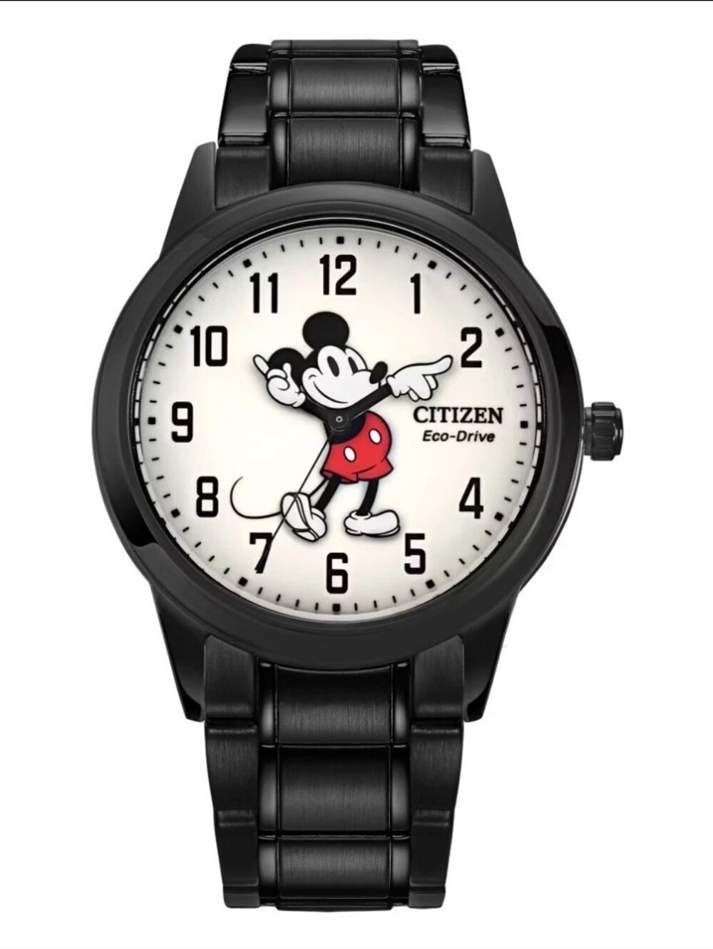 Mickey Mouse Stainless Steel Eco-Drive Watch for Adults by Citizen Unisex